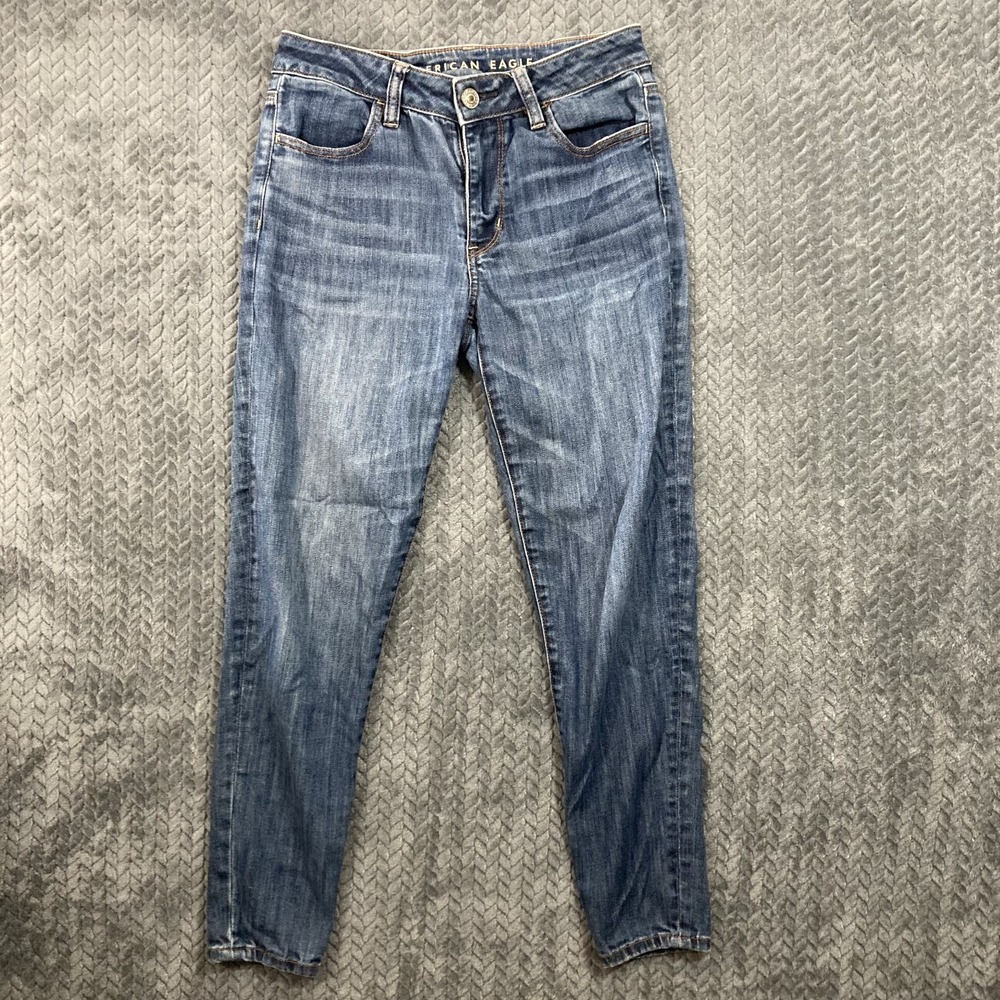American Eagle Next Level Stretch Jegging Women's 4 Medium Blue Wash Y2K Summer